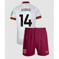 West Ham United Mohammed Kudus #14 Tredjeställ Barn 2024-25 Korta ärmar (+ Korta byxor)